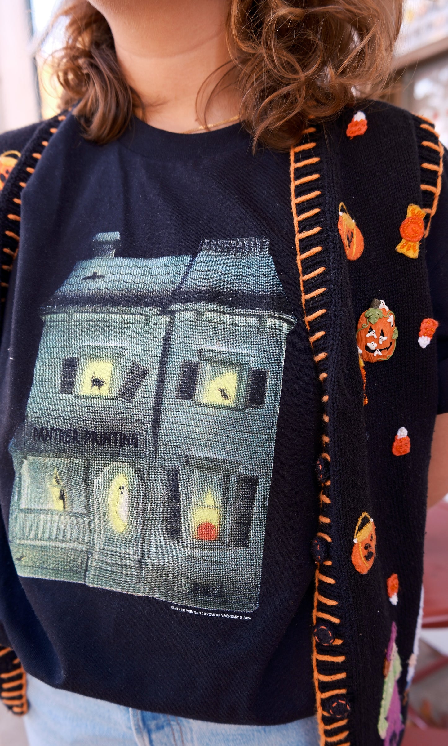 Panther® Printing 10 Year Anniversary Haunted House Tee